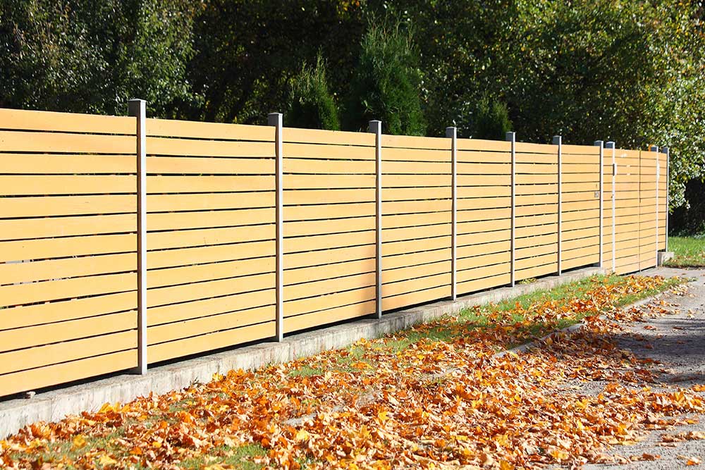 Wooden fence in the coutryside